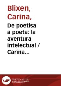 De poetisa a poeta: la aventura intelectual