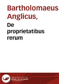 De proprietatibus rerum