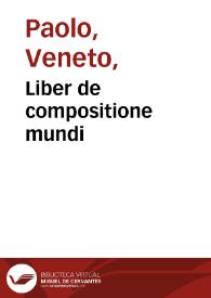 Liber de compositione mundi