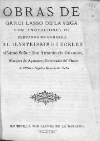 Obras de Garci Lasso de la Vega