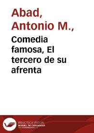 Comedia famosa,  El tercero de su afrenta