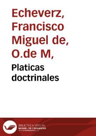 Platicas doctrinales