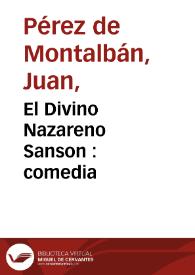 El Divino Nazareno Sanson : comedia