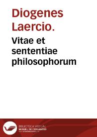 Vitae et sententiae philosophorum