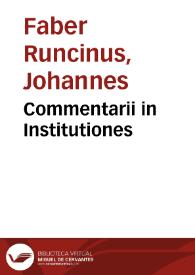 Commentarii in Institutiones