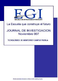 Journal de Investigación de la Escuela de Graduados e Innovación. Noviembre 2007