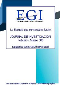 Journal de Investigación de la Escuela de Graduados e Innovación. Febrero-Marzo 2008