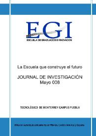 Journal de Investigación de la Escuela de Graduados e Innovación. Mayo 2008