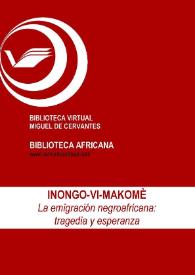 La emigración negroafricana: tragedia y esperanza