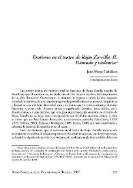 Erotismo en el teatro de Rojas Zorrilla. II. Desnudo y violencia