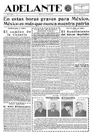 Adelante : Órgano del Partido Socialista Obrero [Español] (México, D. F.). Año I, núm. 9, 1 de junio de 1942