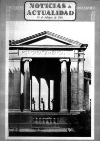 Noticias de Actualidad. Núm. 4, 15 de febrero de 1961