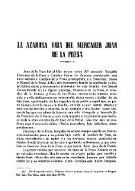 La azarosa vida del mercader Juan de la Presa