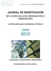 Journal de Investigación de la Escuela de Graduados e Innovación. Junio 2010