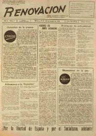 Renovación (México D. F.) : Órgano de la Federación de Juventudes Socialistas de España. Año I, núm. 7, 25 de junio de 1944