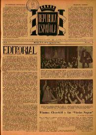 República Española. Año I, núm. 8, 31 de agosto de 1944