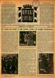 República Española. Año I, núm. 19-20, 15 de abril de 1945