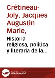 Historia religiosa, política y literaria de la Compañía de Jesús. Tomo 2