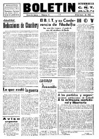 CNT : Boletín Interior del Movimiento Libertario Español en Francia. Segunda época, núm. 14, 27 de junio de 1945