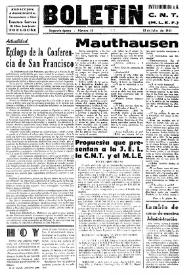 CNT : Boletín Interior del Movimiento Libertario Español en Francia. Segunda época, núm. 15, 12 de julio de 1945