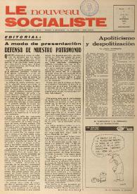 Le Nouveau Socialiste. 1re Année, numéro 1, jeudi 26 octobre 1972