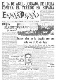 España popular : semanario al servicio del pueblo español. Año I, núm. 2, 25 de febrero de 1940