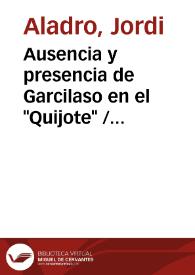 Ausencia y presencia de Garcilaso en el 