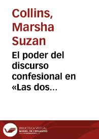 El poder del discurso confesional en «Las dos doncellas»