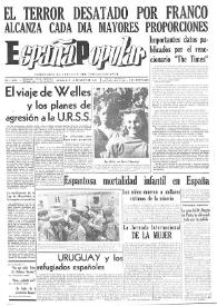 España popular : semanario al servicio del pueblo español. Año I, núm. 4, 11 de marzo de 1940