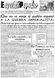 España popular : semanario al servicio del pueblo español. Año I, núm. 11, 25 de abril de 1940