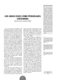 Los araucanos como personajes literarios