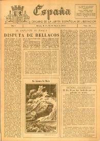 España : Órgano de la Junta Española de Liberación. Año I, núm. 16, 20 de mayo de 1944