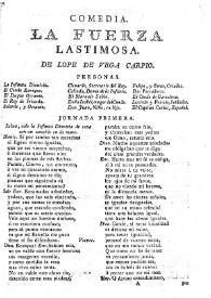 Comedia. La fuerza lastimosa