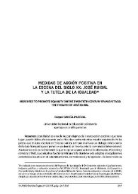 Medidas de acción positiva en la escena del siglo XX: José Ruibal y la tutela de la igualdad