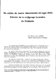 Un códice de teatro desconocido del siglo XVII. Edición de la mojiganga 