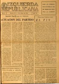 Izquierda Republicana. Año II, núm. 10, 15 de mayo de 1945