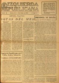 Izquierda Republicana. Año II, núm. 11, 15 de junio de 1945