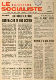 Le Nouveau Socialiste. 1re Année, numéro 5, jeudi 23 novembre 1972