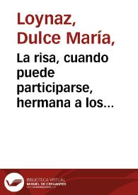 La risa, cuando puede participarse, hermana a los hombres [Discurso pronunciado en la entrega del Premio Miguel de Cervantes]