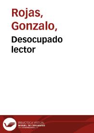 Desocupado lector