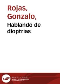 Hablando de dioptrías