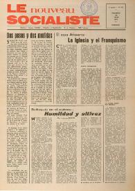 Le Nouveau Socialiste. 3e Année, numéro 48, vendredi 15 mars 1974