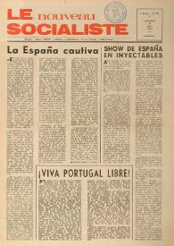 Le Nouveau Socialiste. 3e Année, numéro 52, mercredi 15 mai 1974