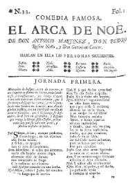 Comedia famosa. El arca de Noé