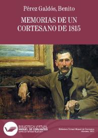 Memorias de un cortesano de 1815