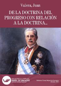 De la doctrina del progreso con relación a la doctrina cristiana