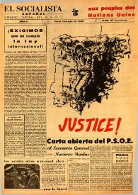 El Socialista Español : órgano central del P.S.O.E. Año III, núm. 37 (Extraordinario), octubre de 1948