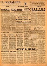 El Socialista Español : órgano central del P.S.O.E. Año IV, núm. 43, agosto de 1949