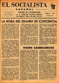 El Socialista Español : órgano central del P.S.O.E. Núm. 11, junio de 1951