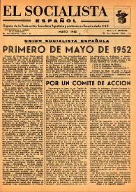 El Socialista Español : órgano central del P.S.O.E. Mayo de 1952